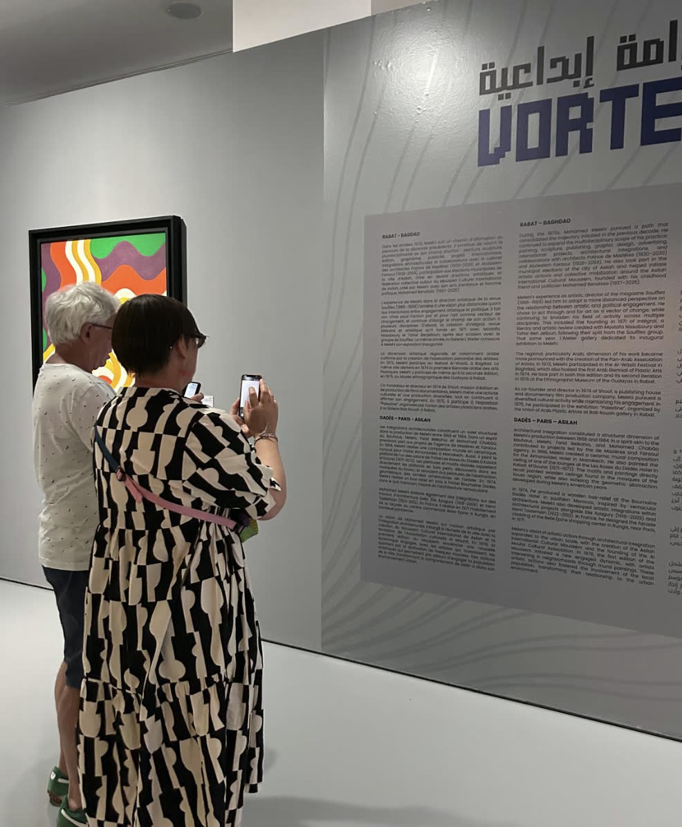 Visite d'exposition pendant le voyage